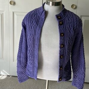 Talbots lavender cardigan